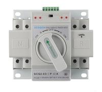 Dual Power Automatic Transfer Switch, 2P 63A Single Phase Switchgear Electrical Power Management System