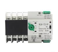 Dual Power Automatic Transfer Switch 400V 4P, DIN Rail for Solar PV to Grid, 25A/32A/63A, 30ms Seamless Switching, Manual/Auto Mode(25A)
