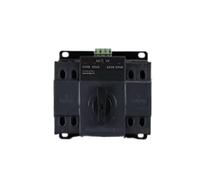 Dual-Power Automatic Transfer Switch 4P Black 380V Switching Controller for Photovoltaic Standby Power Interlock,1pcs(63A)