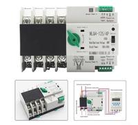 Dual Power Automatic Transfer Switch 4P400V with 4 Poles and Fast Transition Time, Compatible with Solar PV Inverters and Mains Electricity (32A)