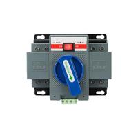 Dual-Power Automatic Transfer Switch 63A - 2P 4P 380V for Reliable Power Backup and Seamless Transition(Blue,2P)
