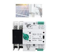 Dual Power Power Automatic Transfer Switch 2P, NLQ4125 100A AC230V 2 Way Controller Support Manual/Automatic Din Rail Mounted For Homes, Factories, Laboratories Fast Switching