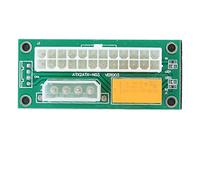Dual Power Starter Board 24Pin Dual Power Supply Synchronous Starter Module Cable Wire Extender Board Mining 4PIN, Two Power Sources Can Be Turned On and Off At The Same Time