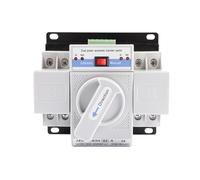 Dual Power Supply Automatic Transfer Switch JZCQ1-63, 2P/4P, 63A, Single-Phase 220V Control Switch(JZCQ1-63/2P Type B)