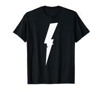 Dual Profile Lightning Symbol - Minimal Bold Design T-Shirt