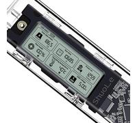 Dual Protocol M 2 NVME NGFF Solid State Drive Case with 10Gbps USB 3 2 Gen 2 Interface and Real Time Health Monitoring of Drive Write Volume and Temperature (AC NGFF NVME)