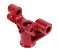 Dual Pump Floor Jack Parts Assembly for Trolley Jacks | Iron Build, Red Finish, 14.5x10.5x6cm, Modular Bracket Set for Workshop Floors