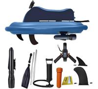 Dual-Purpose 500W Electric Kayak Motor & Underwater Scooter - 40m Dive Depth, Foldable 360° Handle, 10000mAh Battery w/Snorkel Gear for Adults