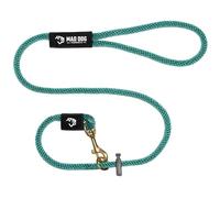 Dual Purpose Dog Leash 1/2" x 15' Teal Signature Rope - Made in USA by Mad Dog Products