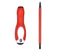 Dual-Purpose Electrical Tester Screwdriver PH2 SL6 Bits Hardened Tip Anti-Slip Handle for Home Decoration Electrician Repair