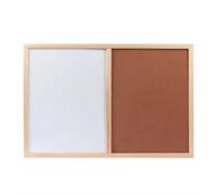 Dual Purpose Organizational Board 40 X 60 Cm - Magnetic Whiteboard & Self-Healing Cork Board