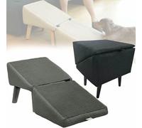 Dual-Purpose Split Ottoman Dog Ramp,Folding Pet Ramps Stairs, Non-Slip Outdoor Pet Steps,Suitable for Bed and Sofa