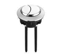 Dual Push Toilet Flush Button, 1pcs Toilet Tank Silver 38mm/48mm/58mm Button Round Shape Toilet Push Buttons Bathroom Accessories(Fits 46mm-58mm Hole)