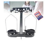 Dual-Range Mechanical Balance Scale (500g/0.02g & 1000g/0.05g) - Complete with Weight Set, Ideal for Hands-On Physics Mechanics Experiments. No Batteries Needed.