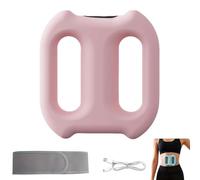Dual-Ring Fascia Massage Ring, Multifunctional Full-Body Fascia Rings, 3 Modes & 5 Intensity Levels for Whole Body, Hands-Free Ergonomic Yoga Rings Massager, Electric Fascia Massager (Pink)