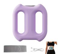 Dual-Ring Fascia Massage Ring, Multifunctional Full-Body Fascia Rings, 3 Modes & 5 Intensity Levels for Whole Body, Hands-Free Ergonomic Yoga Rings Massager, Electric Fascia Massager (Purple)