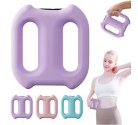 Dual Ring Fascia Massage Ring, Multifunctional Full-Body Fascia Rings, 6-in-1 Hands-Free Muscle Stimulater Machine with 5-Speed, Noise Reduction Full-Body Fascia Massager for Back, Waist (Purple)