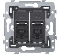 Dual RJ45 UTP Cat6 PoE++ Network Connection Base - 170-79262