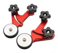 Dual Roller Pressure Feed Wheel Compatible with Table Saws, Band Saws and For Router Tables, Featuring One Way Feed Design to Enhance Safety and Reduce Material Deviation