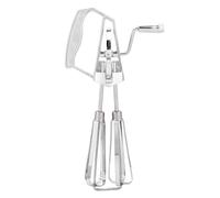 Dual Rotary Hand Egg Beater, Stainless Steel Rotary Hand Whisk Non-Electric Kitchen Whisk Tool for Baking Cooking Cream & Batter