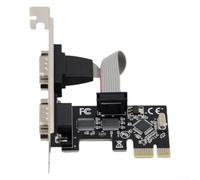 Dual RS232 for pcie Expansion Card for db9 Metal Bracket Dual | Dual for db9 ports, RS232 interface, industrial grade, stable transmission, metal housing