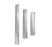 Dual Scale Aluminum Alloy Straight Ruler Measuring Tool with Protective Scale for Engineering Drawing and Precise Measurement Available in 15/20/30cm (20cm)