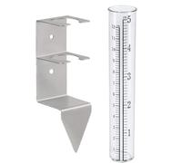 Dual Scale Marking and Breaker Outdoor Rain Gauge Replacement Tube Weather Data Tracking Set Home Yard Rainfall Collector Replacement