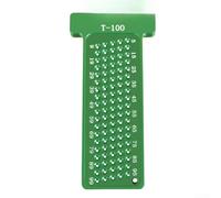 Dual Scale T-Ruler 100mm Inch and MM Markings(Green Metric)