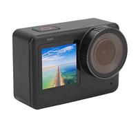 Dual Screen Action Camera, 8x Digital Zoom 4K/60FPS WiFi Waterproof Compact Action Camera with Waterproof Case for Cycling