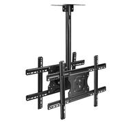 Dual-Screen Ceiling TV Mount for 32-55 Inch TVs 3 Meter Adjustable Swivel Ceiling Bracket for Double-Sided Display Perfect for Home or Office Use