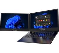 Dual Screen Laptop Computer 14" Dual Screen laptop with i7 processor, Convertible Screen Laptop. Windows 11 Business Laptop, 16GB RAM 1TB SSD, WIFI-6, Metal Shell, Webcam, Type-C, USB3.2, HDMI, Black