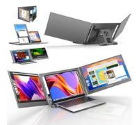 Dual Screen Laptop Monitor Extender, 15.6 Inch Triple Screen Extender Fully Compatible FHD 1080P IPS Portable Monitor for 12-17 Inch Laptops