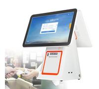 Dual-Screen Touch Cash Register with Built-In Thermal Printer for Retail Store Management
