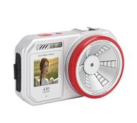 Dual Screens Digital Camera for Photography, 64MP Vlogging Cameras 2.8" Screen with 18X Digital Zoom, Compact Autofocus Video Camera for Travel (Silver)