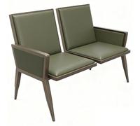Dual Seating Reception Furniture with Armrests for Professional Waiting Areas