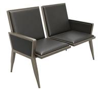 Dual Seating Reception Furniture with Armrests for Professional Waiting Areas