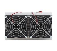 Dual Semiconductor Refrigeration Thermoelectric Peltier Cooler, TEC1-12706 Cooling System with Aluminum Heat Sink and 12V Fan for Small Space Cooling, Pet Bed,
