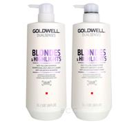 Dual Senses Blondes & Highlights Conditioner and Shampoo 25.4 Oz by Goldwell