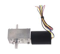 Dual Shaft Brushless DC Gear Motor 12V/24V High Tq Right Angle Worm Reducer Compact Engine Sliding Gates Robotics(Motorbracketcontroll,40R-24V)