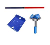 Dual-Side Cabinet Hinge Jig, 35mm & 40mm Concealed Hinge Drilling Template with Center Line Alignment, ABS Woodworking Tool for Cup Hole Positioning