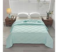 Dual-Side Cool Effect Comforter | 200x230cm Washed Cotton Summer Blanket 3D Airflow & Artistic Print - For Hot Sleepers, AC Rooms & Tropical Travel