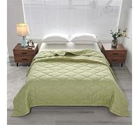 Dual-Side Cool Effect Comforter | 200x230cm Washed Cotton Summer Blanket 3D Airflow & Artistic Print - For Hot Sleepers, AC Rooms & Tropical Travel