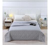 Dual-Side Cool Effect Comforter | 200x230cm Washed Cotton Summer Blanket 3D Airflow & Artistic Print - For Hot Sleepers, AC Rooms & Tropical Travel