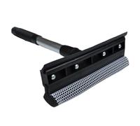Dual Side Glass Squeegee T Shaped Detachable Handle Black