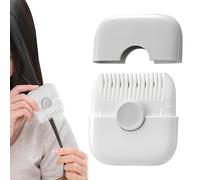Dual-Side Hair Cutting Comb, 2 in 1 Hair Trimmer Adjustable Split Ends Hair Trimmer Mini Manual Hair Trimmer Comb Portable Double Sided Hair Razor Comb Cutter Hair Trimmer for Women (White)