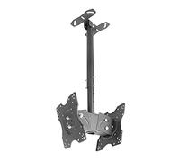 Dual-Sided Ceiling TV Mount Bracket Adjustable Tilt & Swivel for 20-32" TVs Supports Up to 60lbs - Ideal Wall Mount for Home & Office Viewing