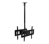 Dual Sided Ceiling Tv Mount Bracket, Adjustable Tilt Swivel Tv Ceiling Mount, Tv Stand Fits Most 32-65Inch Led Screen Display, Holds Two Screen,3M