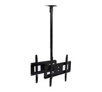 Dual Sided Ceiling TV Mount with Adjustable Tilt and Rotation for 32 65 Inch LED Screens Supports Two Displays Ideal for Home or Commercial Use Load Capacity 2.5m.