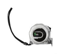 Dual Sided Fluorescent Steel Tape Measure with Illuminated Scale and Self Locking Design, Built with Reinforced ABS and Nylon for Enhanced Durability (5M*19MM)