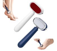Dual-Sided Foot Callus Remover, Manual Foot Scraper B | Replaceable Stainless Steel Blade Scraper With 2 Replacement Heads,Portable Foot File Callus Remover for Dry Dead Skin